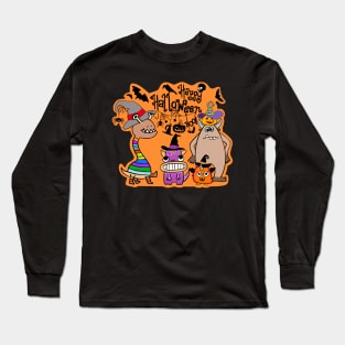 Happy Halloween Monsters! Long Sleeve T-Shirt